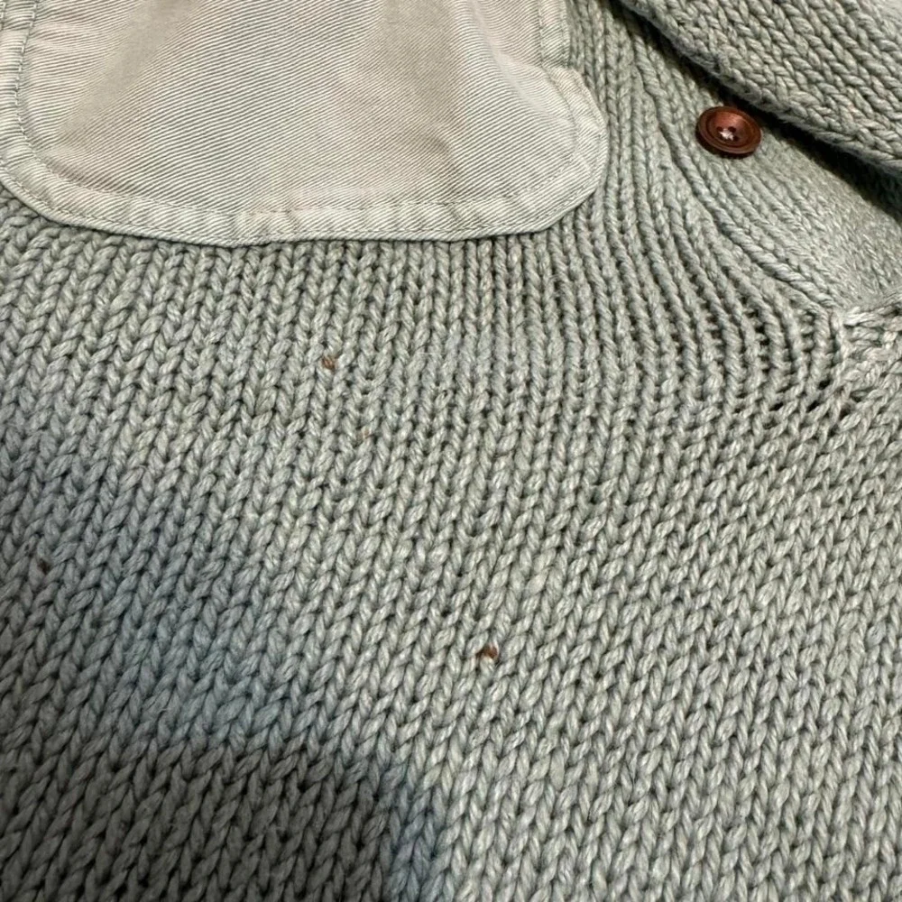 Polo‎ Ralph Lauren Men's Sweater Linen Knit Mint Padded Preppy Size Large